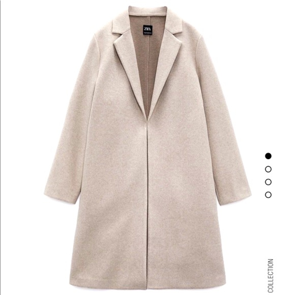 Women’s Zara Lapel Coat | Color: Sand | Size Small